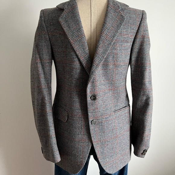 El Hombre Uomo - Grey Plaided Blazer - Picture 1 of 7